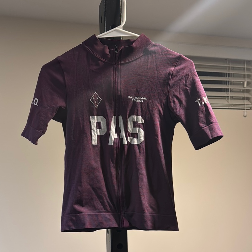 Women's Purple Cycling Jersey vintage PAS - wool jersey